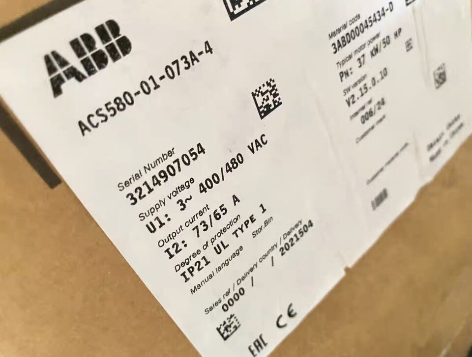 new 1PC ACS580-01-073A-4 Inverter ACS58001073A4 30Kw ping - ABB