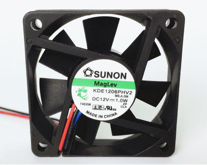 new 1PC Cooling fan KDE1206PHV2 60 *60*15mm 6CM 3pin DC12V 1.0W MagLev - KDE