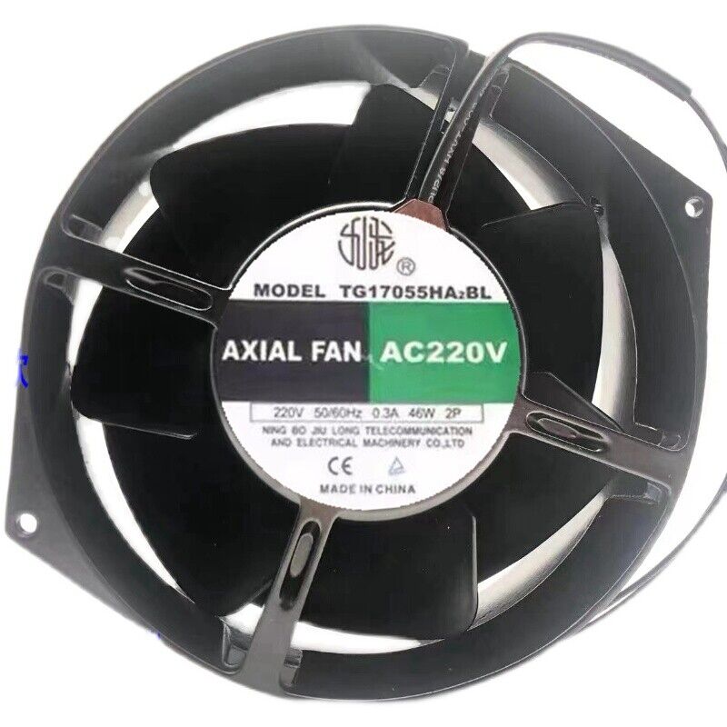 new 1X 46W full metal high temperature inverter cooling fan 172mm TG17055HA2BL 220V - PLC SOLUTIONS