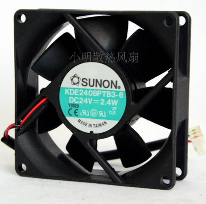 new 1PC SUNON KDE2408PTB3-6 DC24v 80x80x25 8025 8cm Industrial Cooling Fan - SUNON