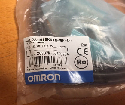 new Omron E2A-M18KN16-WP-B1 Proximity Sensor One E2AM18KN16WPB1 - OMRON