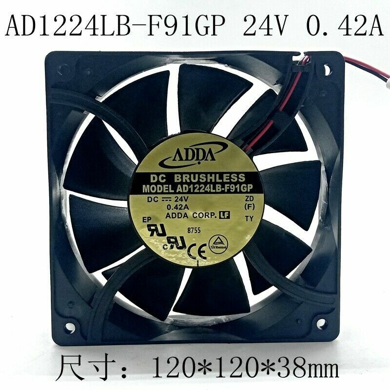 new 1pc 12CM 12038 24V 0.42A Inverter server chassis Cooling Fan AD1224LB-F91GP - DIGITECH