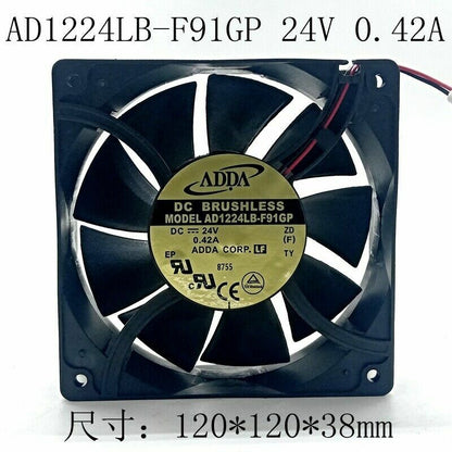new 1pc 12CM 12038 24V 0.42A Inverter server chassis Cooling Fan AD1224LB-F91GP - DIGITECH
