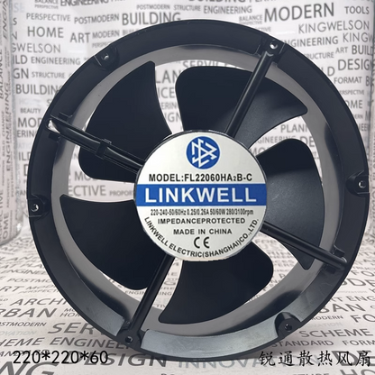new 1 pcs Fan 22cm 2 wire cooling fan FL22060HA2B-C AC220-240V 22060 - FANUC