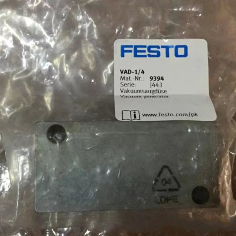 new Festo VAD-1/4 9394 Vacuum Generator One VAD1/4 - FESTO