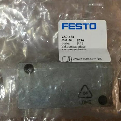 new Festo VAD-1/4 9394 Vacuum Generator One VAD1/4 - FESTO