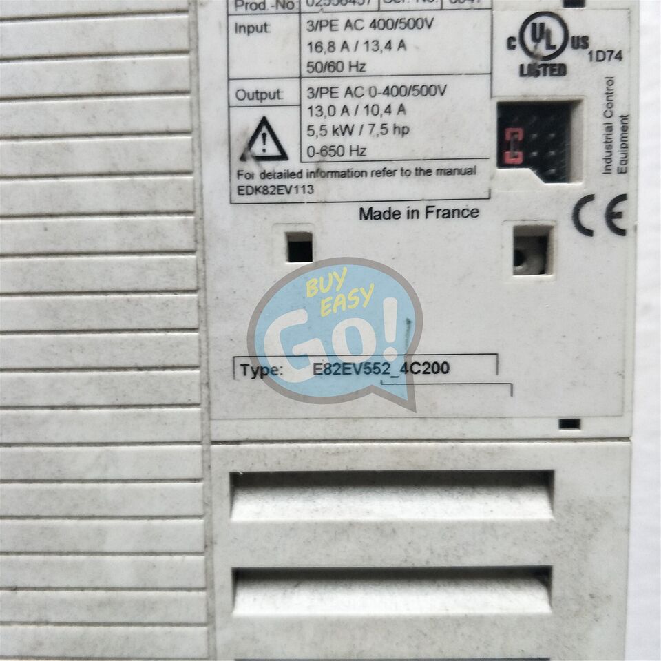 used 1PC LENZE E82EV552-4C200 E82EV552K4C200 - LENZE