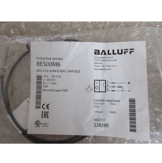 1PC BALLUFF BES 516-3044-G-E4-C-S49-00,5 Proximity Sensor - BALLOFF