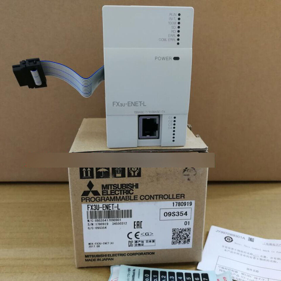 New Mitsubishi FX3U-ENET-L PLC Ethernet Module: One Ping FX3UENETL - MITSUBISHI