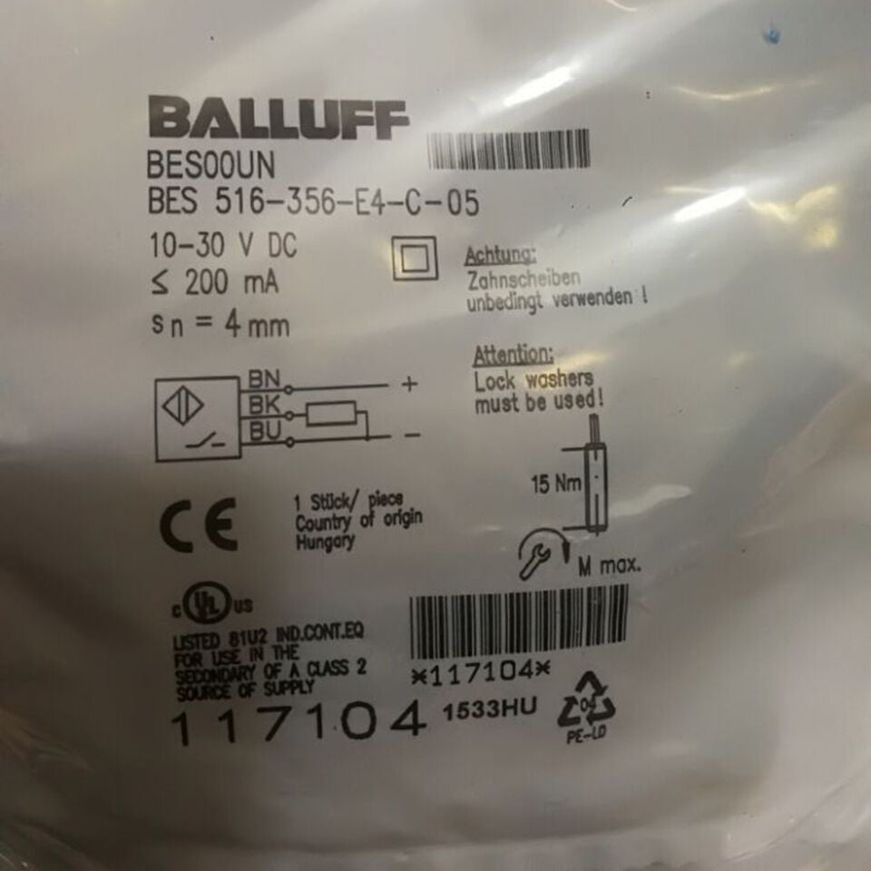 1pc balluff bes 516-356-e4-c-05 proximity sensor - BALLUFF