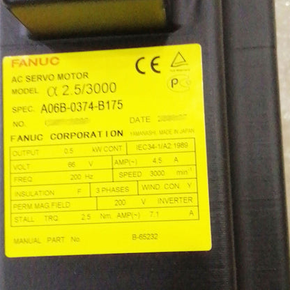 new 1PCS FANUC A06B-0374-B175 Servo Motor A06B0374B175 In Box ping - FANUC