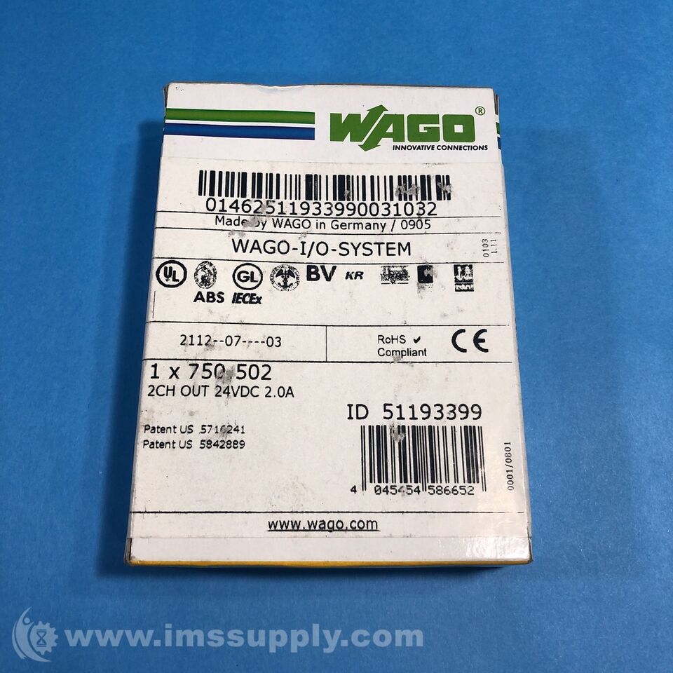 WAGO 750-502 PLC Module - WAGO