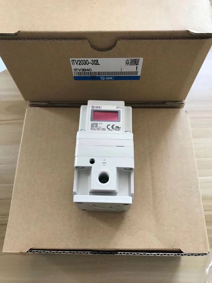 1PC SMC ITV2030-312L Solenoid Valve, Pressure Range: 1.6-9 bar, Flow Rate: 0.5-1.2 L/min, Temperature Range: 0-60°C, Mounting Type: Direct Mount - SMC