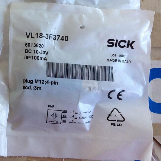 1-Piece Sick VL18-3F3740 Photoelectric Sensor, High-Performance Motion Detection - SICK