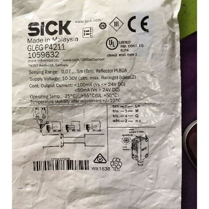 1pc sick gl6g-p4211 photoelectric sensor high precision sensor reliable performance wide application industrial use - SICK
