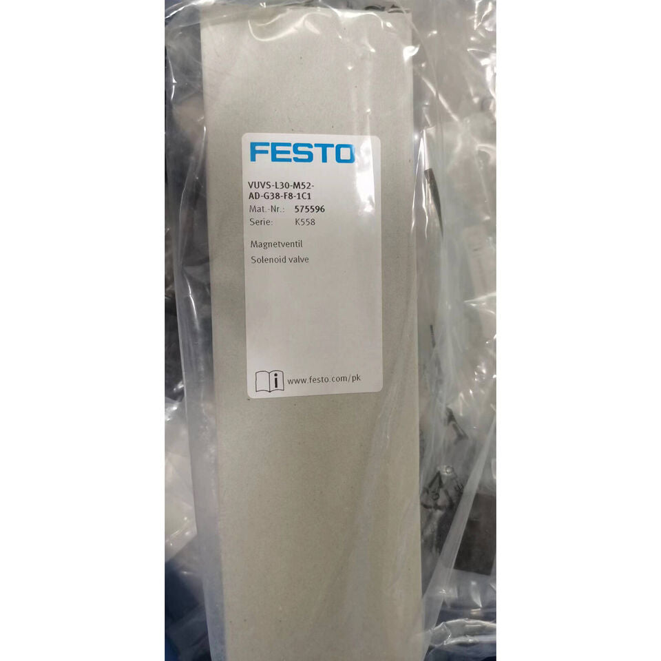 new Festo VUVS-L30-M52-AD-G38-F8-1C1 575596 Solenoid Valve One - FESTO
