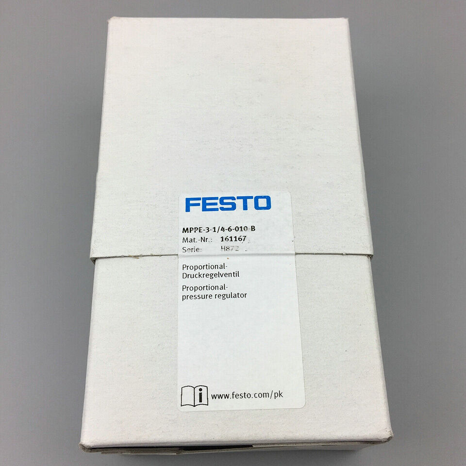 new 1PC FESTO MPPE-3-1/4-6-010-B 161167 Proportional Valve ping - WESTFALISCHE VERKEHRSMITTELSTEUERUNGSTECHNIK KGAA FESTO