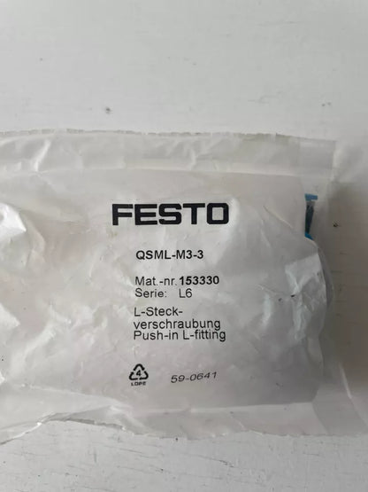 Festing QSML-M3-3 153330 Push-in Fitting QSMLM33 - FESTING