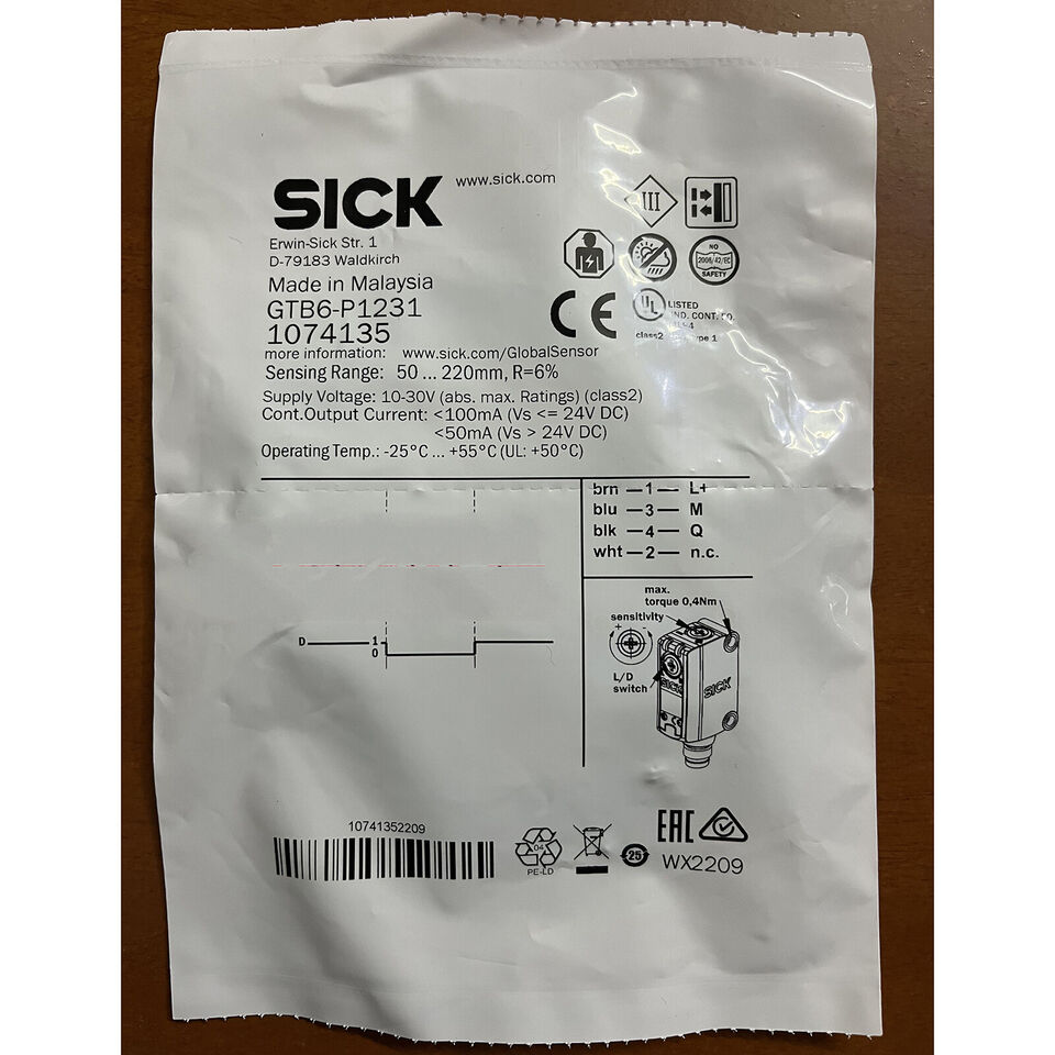 1PC GTB6-P1231 Photoelectric Switch Sensor - SICK