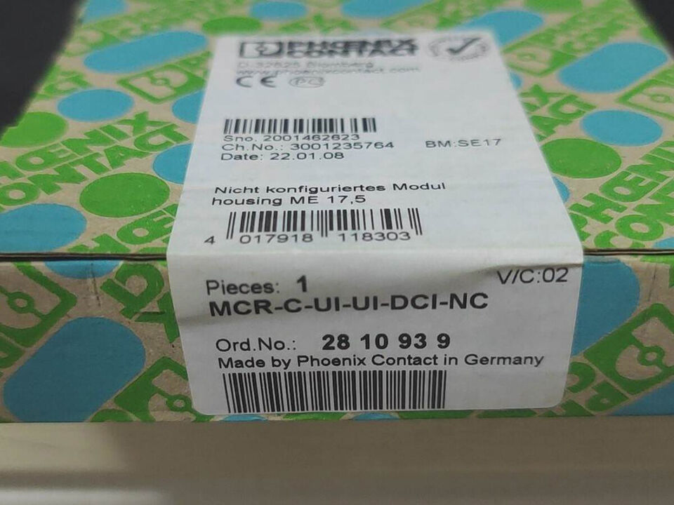 new One PHOENIX MCR-C-UI-UI-DCI-NC Signal Isolator ping - PHOENIX