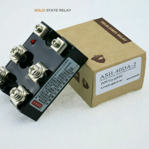 new 1X ASH-40DA-2 DC-AC 3-32VDC two-phase normally open horizontal solid state relay