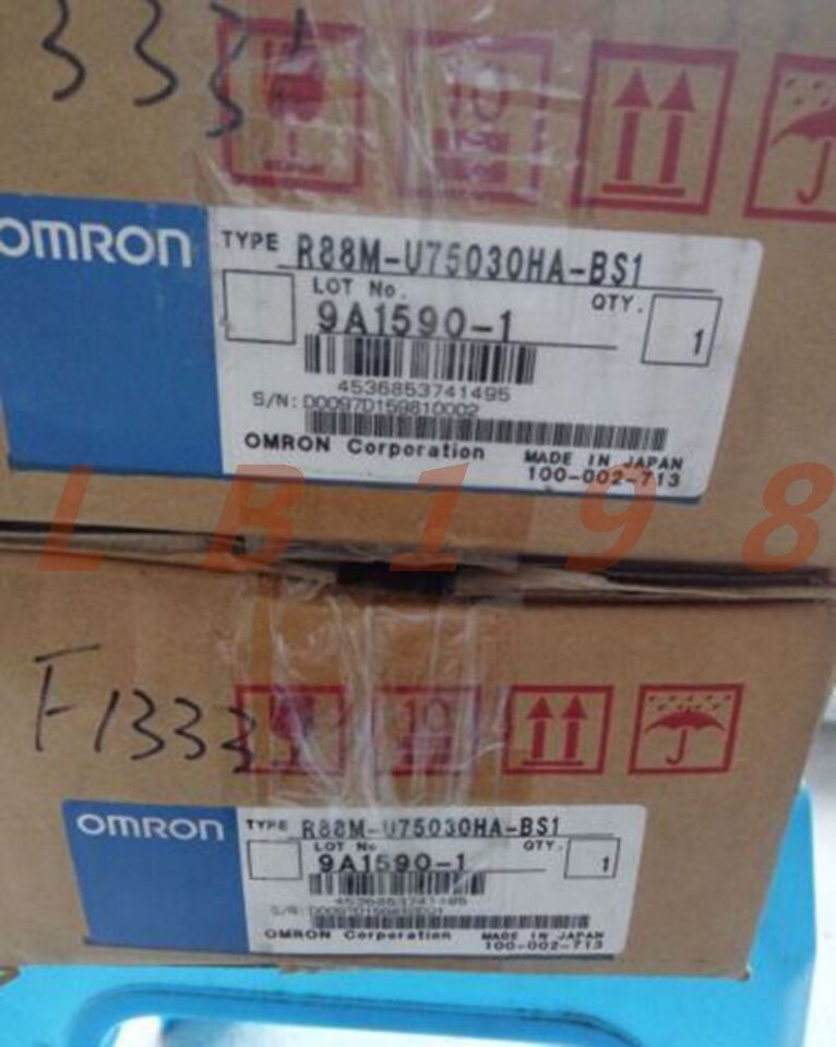 New Omron 1PC Servo Motor R88M-U75030HA-BS1 R88MU75030HABS1 - High Precision Industrial Motor - OMRON