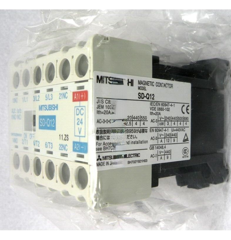 Mitsubishi SD-Q12 DC24V Contactor One SDQ12, High-Efficiency DC24V Contactor, 24V DC Contactor, Mitsubishi SD-Q12, SDQ12 DC24V Contactor - MITSUBISHI