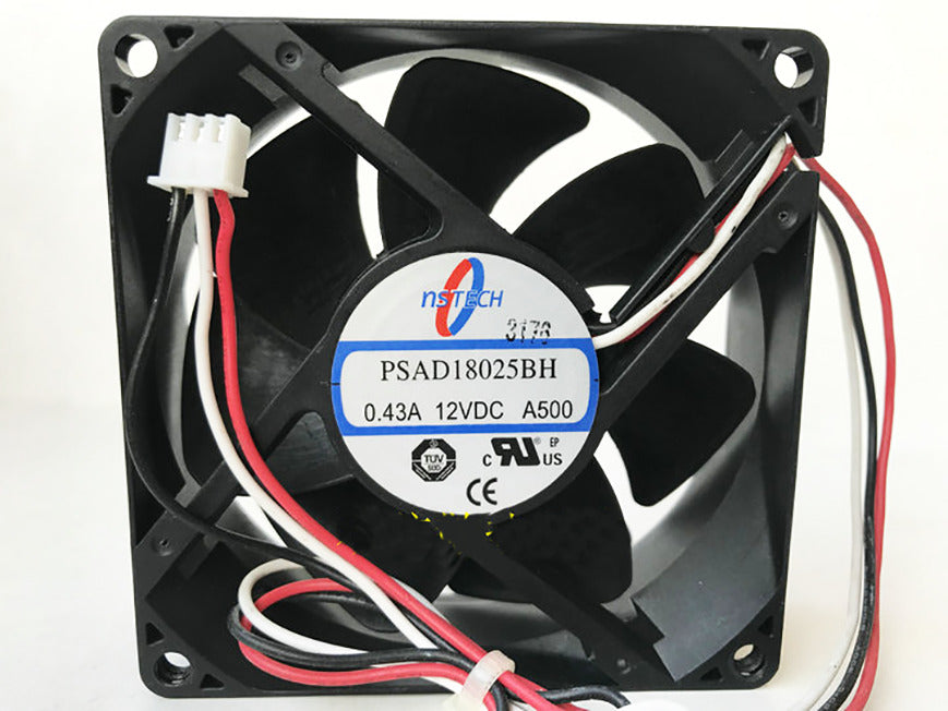 new 1PC DC12V 0.43A 8CM Double Ball cooling fan 3pin PSAD18025BH A500 80*80*25MM - UNKNOWN VENDOR