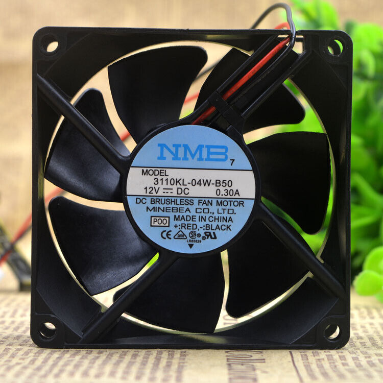 new 1PC 2-wire Double Ball Cooling Fan 3110KL-04W-B50 12V 0.30A 8CM 80*80*25MM 8025 - SIGMATECH