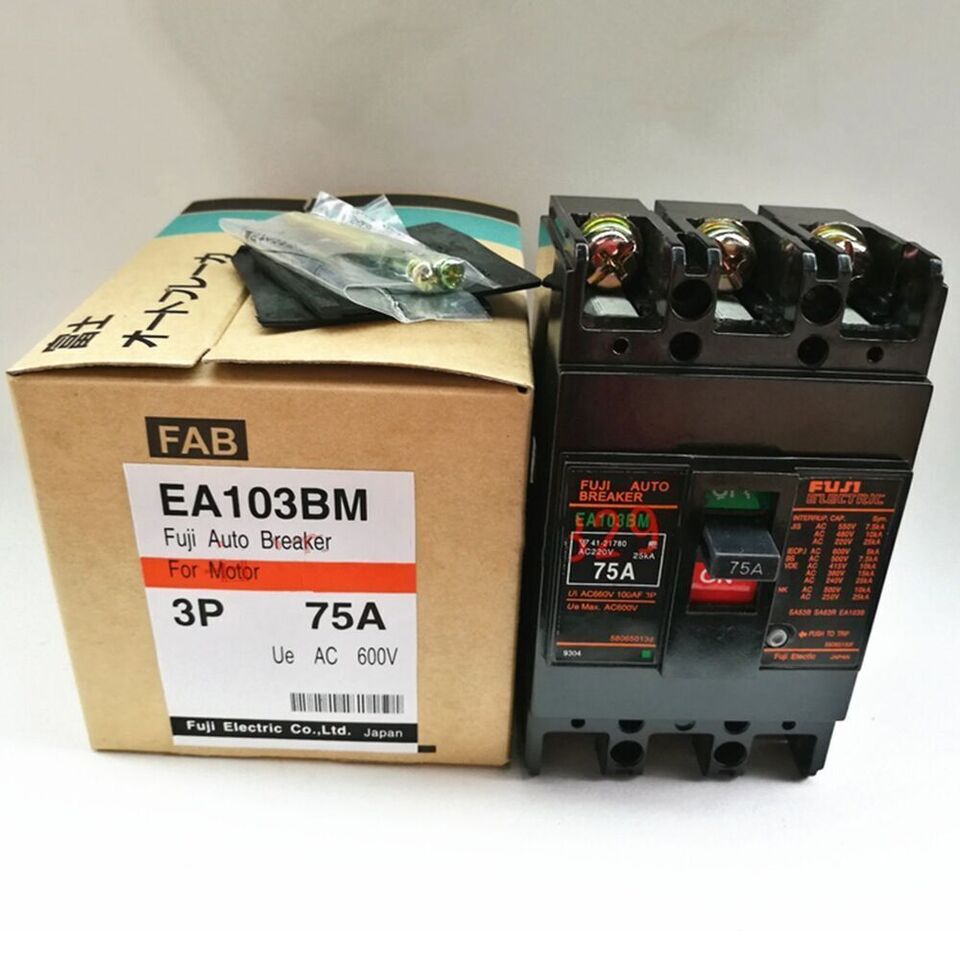 1PC 75A 3P Circuit Breaker - Fuji EA103BM - FUJI
