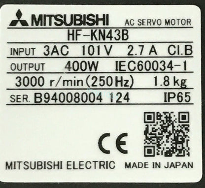 Mitsubishi HF-KN43B Servo Motor - MITSUBISHI