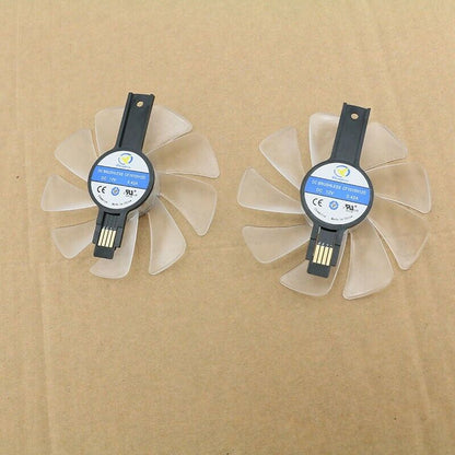 1PC LED Light Cooling Fan for Sapphire NITRO RX570 580 590 RX470 480 Card - SAPPHIRE