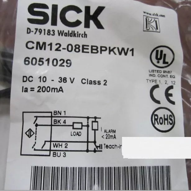 new  One SICK CM12-08EBP-KW1 Proximity Sensor CM1208EBPKW1 SICK