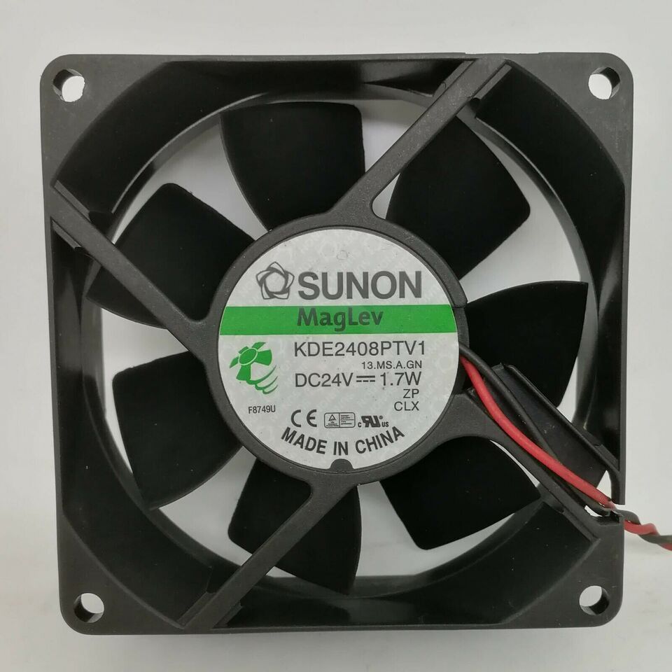 new 1PC SUNON KDE2408PTV1 DC 24V 1.7W 80*80*25 8CM 2-wire Inverter Cooling Fan - SUNON