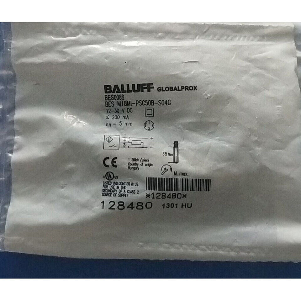 New 1PC BALLUFF Bes M18mi-psc50b-s04g Sensor Switch - BALLUFF