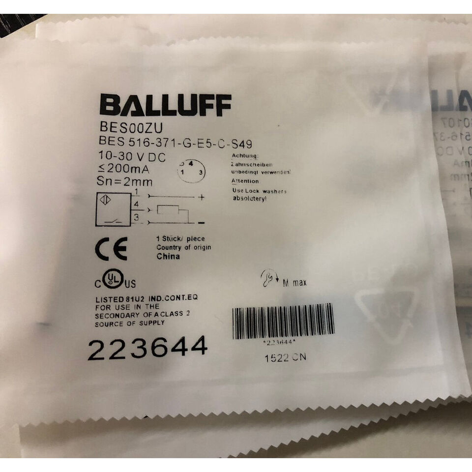 1PC BALLUFF BES 516-371-G-E5-C-S49 Proximity Switch Sensor - BALLOFF