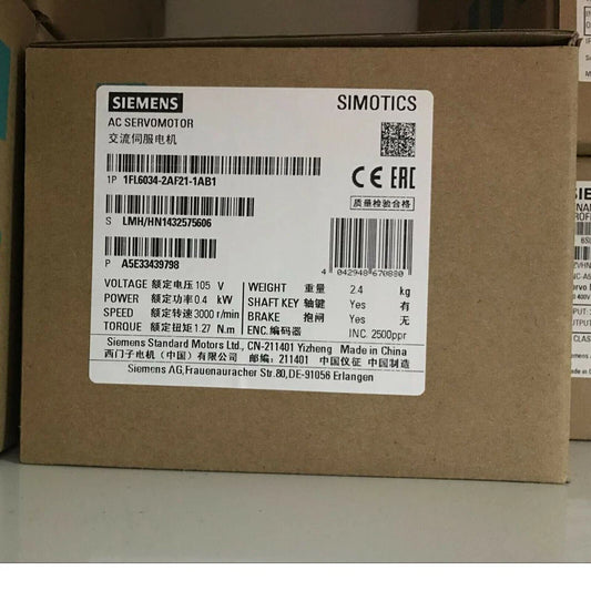 new 1PC  Siemens 1FL6034-2AF21-1AB1 Servo Motor In Box ping