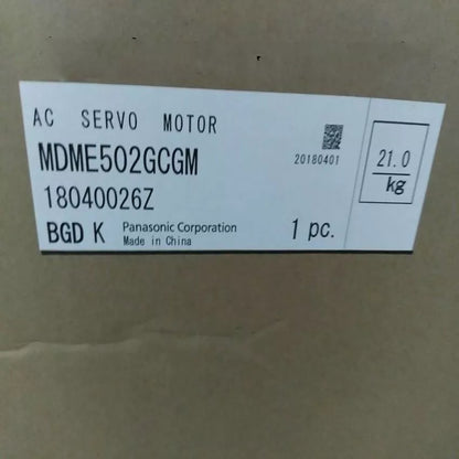 new One Panasonic MDME502GCGM Servo Motor In Box ping - ONE PANASONIC