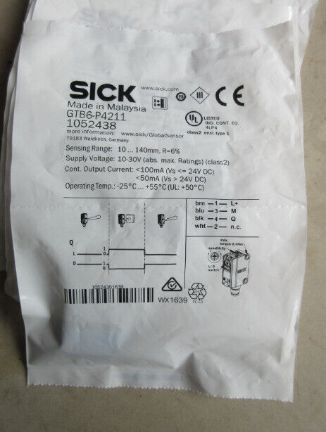 new SICK GTB6-P4211 1052438 Photoelectric Switch Sensor One Ship GTB6P4211 - SICK