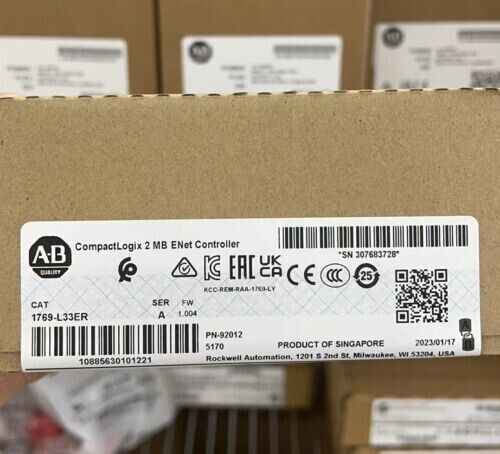 Allen-Bradley CompactLogix 1769-L33ER 2MB ENet Controller Sealed - ALLEN-BRADLEY