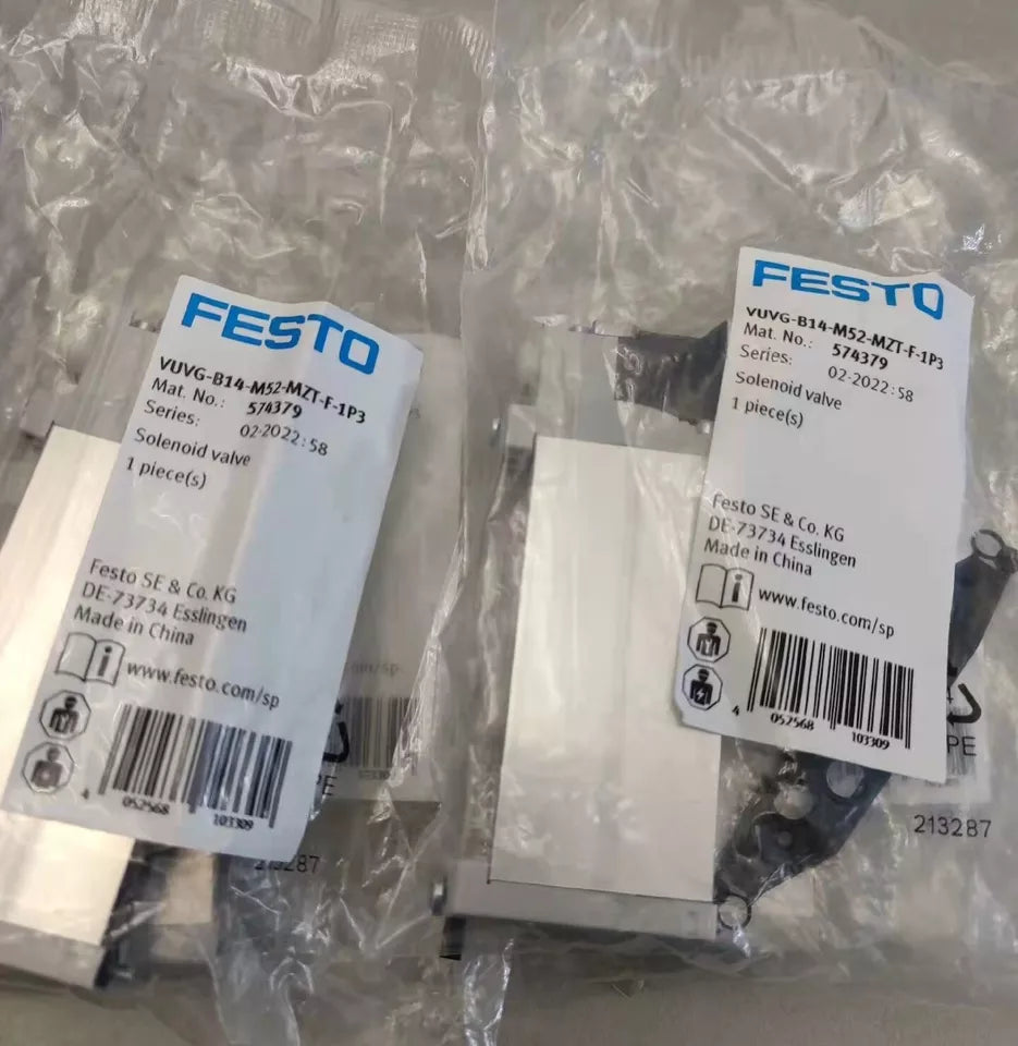 FESTO V57437 Solenoid Valve for PLC Automation - FESTO