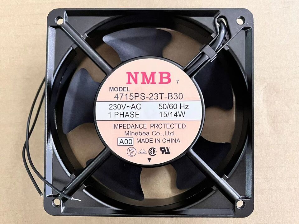 new 1PC For Aluminum frame cooling fan 230VAC 15/14W 120*120*38mm2pin 4715PS-23T-B30 - TECHPRO