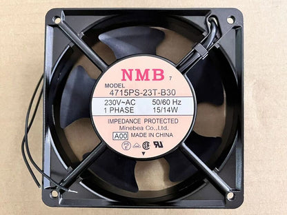new 1PC For Aluminum frame cooling fan 230VAC 15/14W 120*120*38mm2pin 4715PS-23T-B30 - TECHPRO