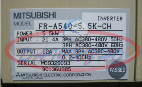 Mitsubishi Inverter FR-A540 5.5KVA 380V - MITSUBISHI