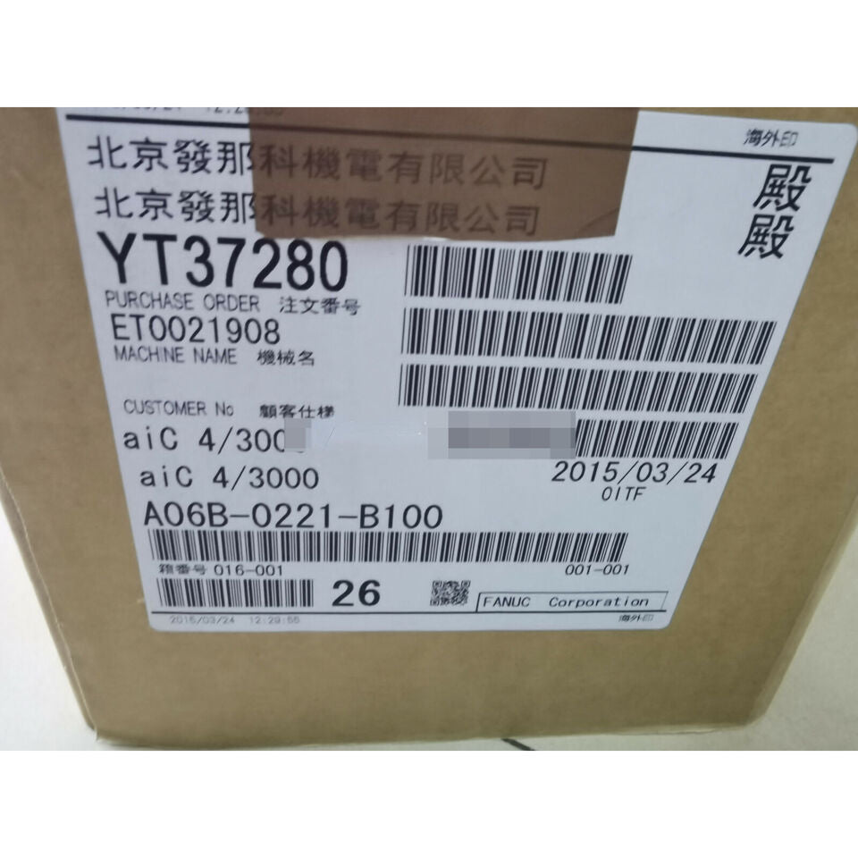 new Fanuc A06B-0221-B100 A06B0221B100 Servo Motor ping - FANUC