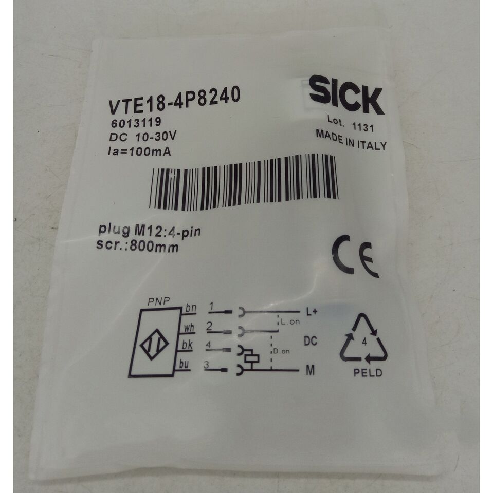 new SICK VTE18-4P8240 Photoelectric Sensor One VTE184P8240 - SICK