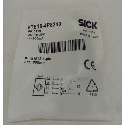 new SICK VTE18-4P8240 Photoelectric Sensor One VTE184P8240 - SICK