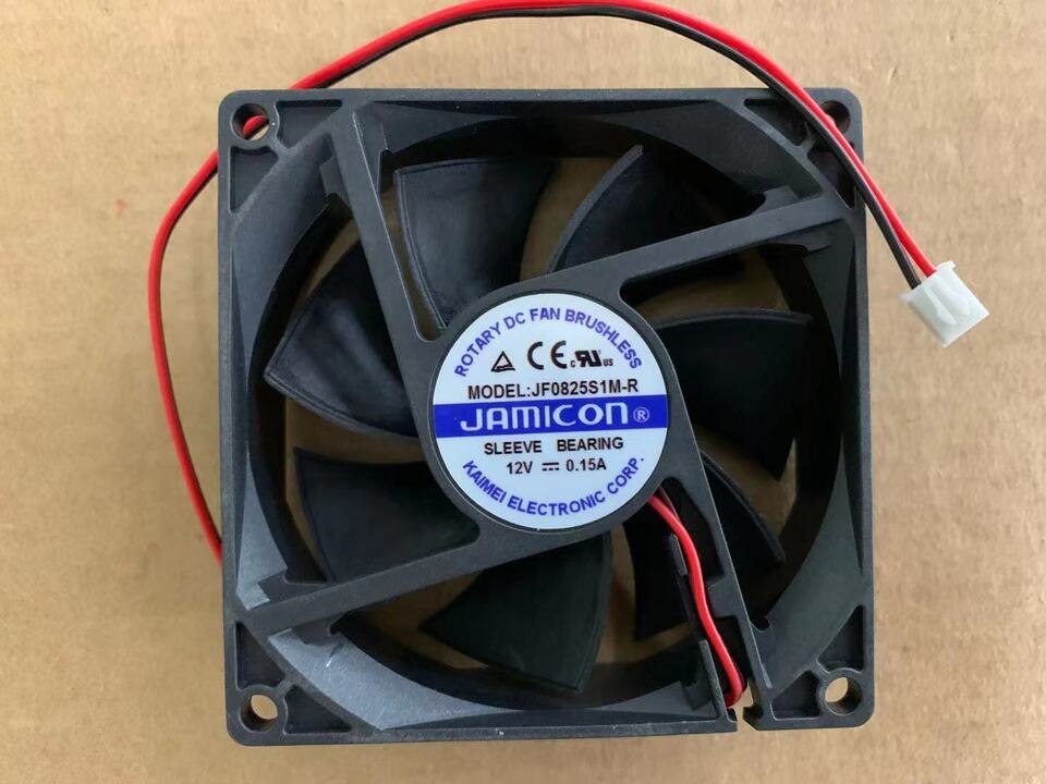 new For JAMICON JF0825S1M-R cooling fan DC12V 0.15A 80*80*25mm 2pin - JAMICON