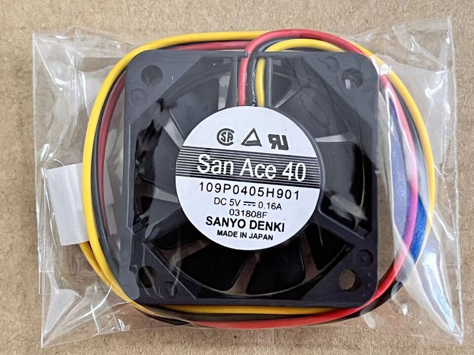 new 1pcs 4CM 5V 0.16A 4cm fan 3pin San Ace 40 109P0405H901 - SAN ACE