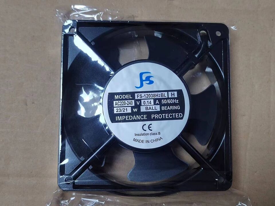 new 1 pcs 12CM 12038 2 wire Fan FS-12038H2BL H AC 220-240V 0.14A 23/21W - KOEED